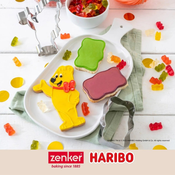 Lot de 2 emporte-pièces nounours Zenker par Haribo