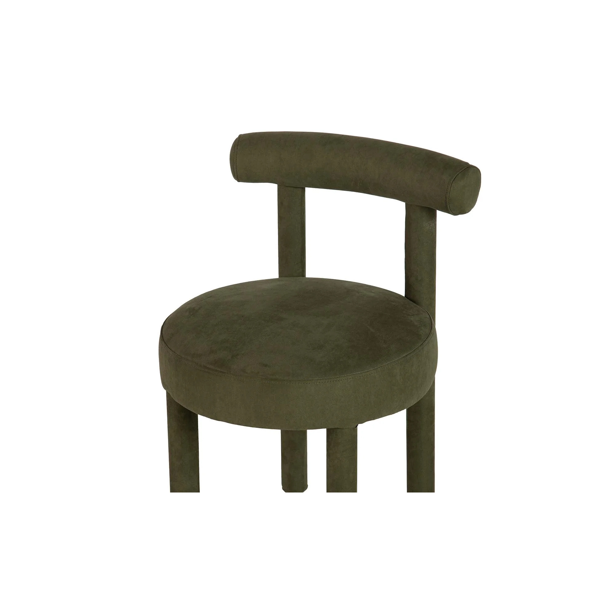 Silla Madera Arce Velvet Verde 49x52x75 Cm