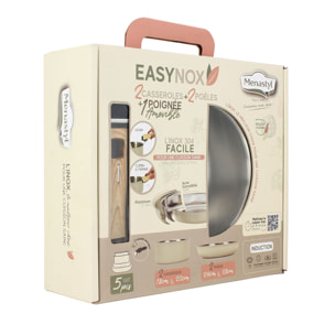 Batterie de cuisine 5 pièces en acier inoxydable - tous feux EASYNOX