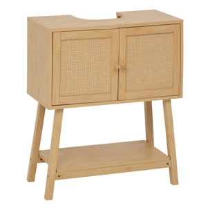 Meuble sous-lavabo Cane marron