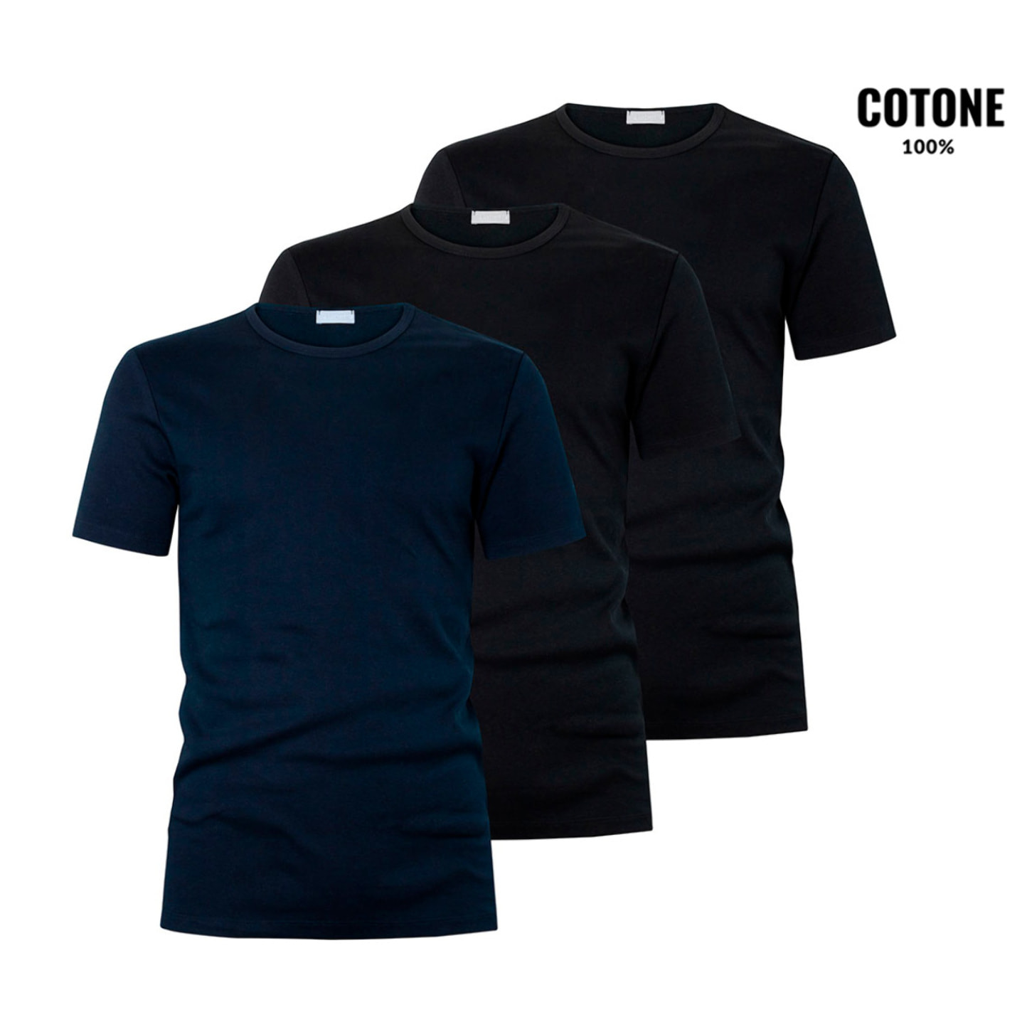 3 T-shirt da Uomo 100% Cotone LIABEL Art. 4428/t25 Girocollo