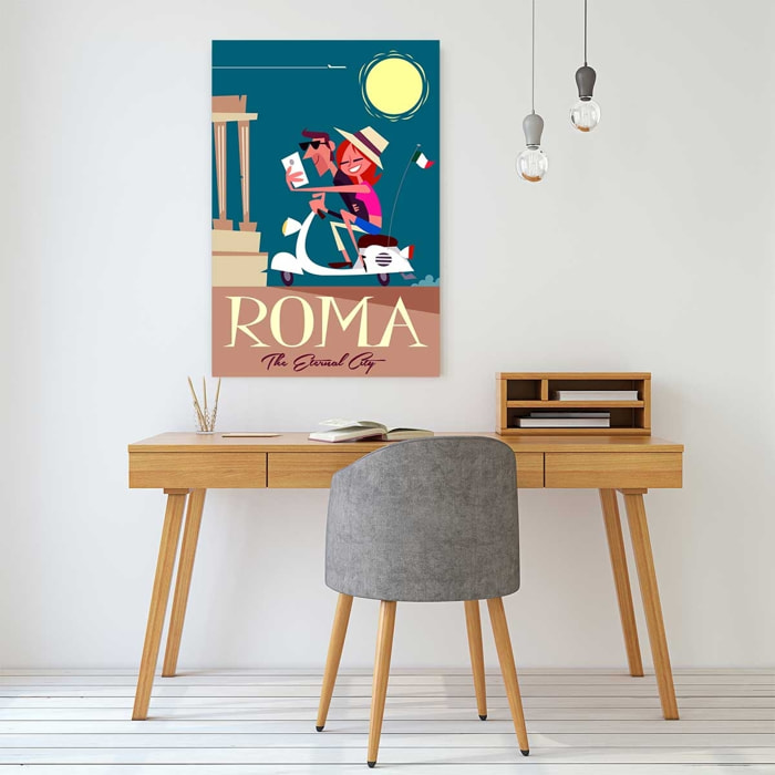 Tableau voyage en amoureux Toile imprimée