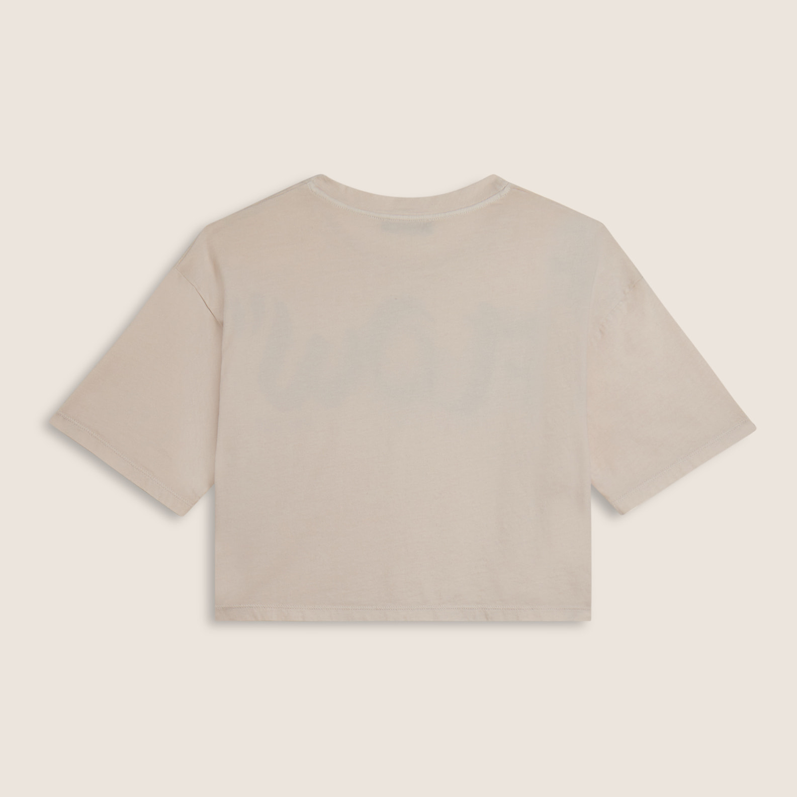 T-shirt cropped con stampa Flow centrale