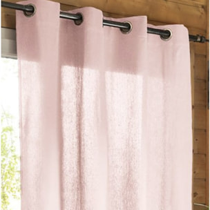 Rideau uni 100% coton Pivoine