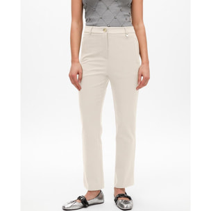 Pantaloni Basici in Tessuto Tecnico