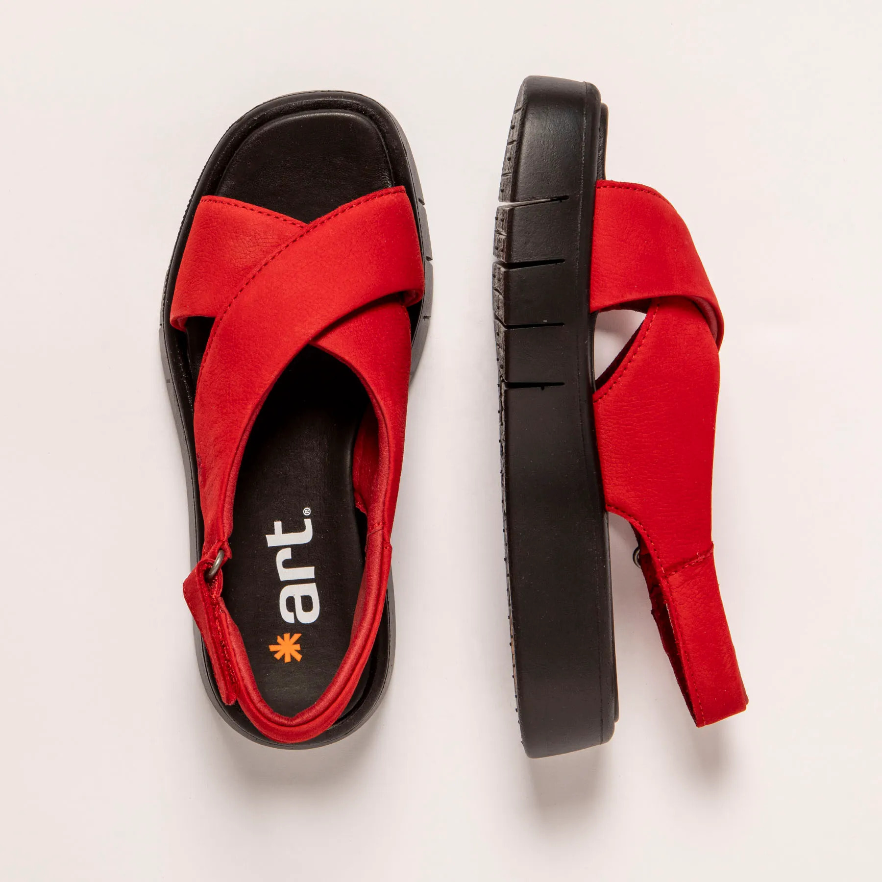 Sandalias 1855 NOBUCK RED/ MALAGA color Red