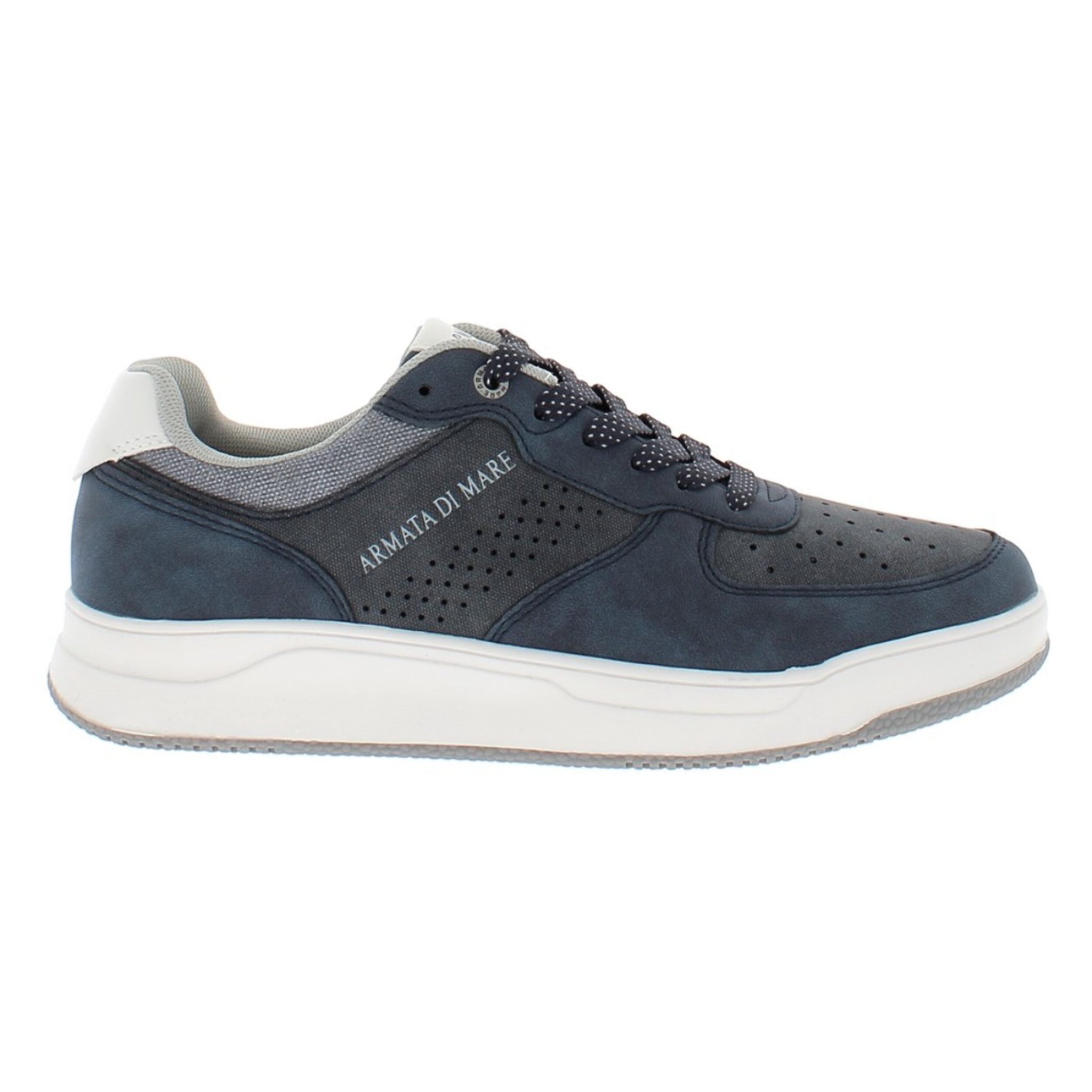 Armata di Mare Scarpe Uomo Sneakers Basse Stringate con Soletta Rimovibile in Memory Foam AMU S25N719 Navy