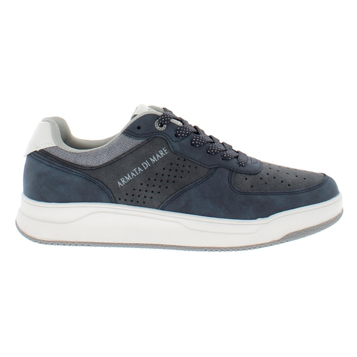 Armata di Mare Scarpe Uomo Sneakers Basse Stringate con Soletta Rimovibile in Memory Foam AMU S25N719 Navy