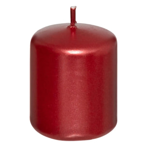 Lot de 4 bougies votives 160g satin rouge