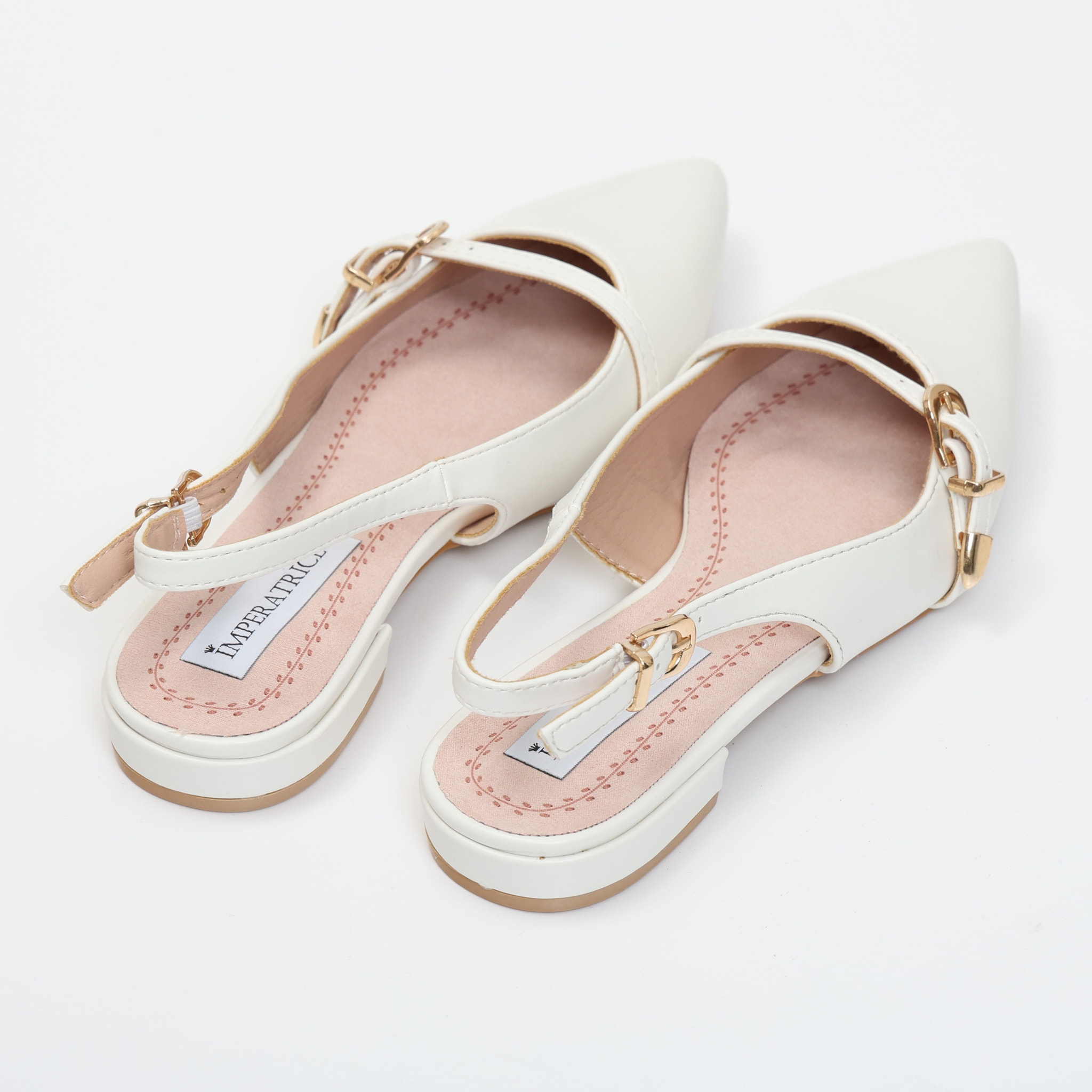 Ballerine sligback in simil pelle con dettaglio cinturino