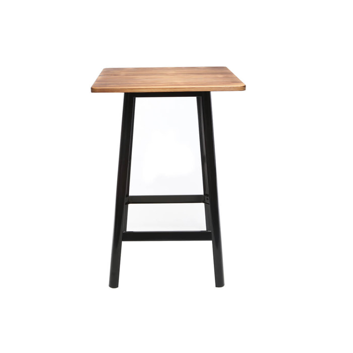 Table de bar design noire L70 cm JONES