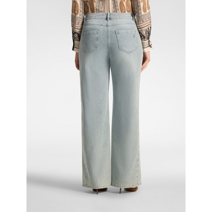 Elena Mirò - Jeans flare lavados - Azul