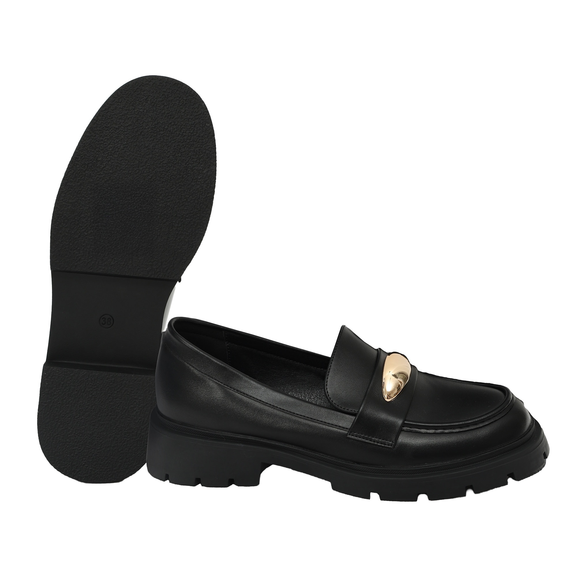 Mocassini con accessorio - tacco 4,0 cm