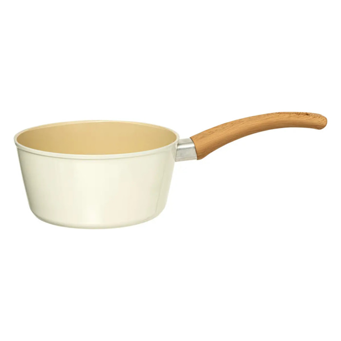 Casserole "Harmony" D16cm en aluminium forgé beige