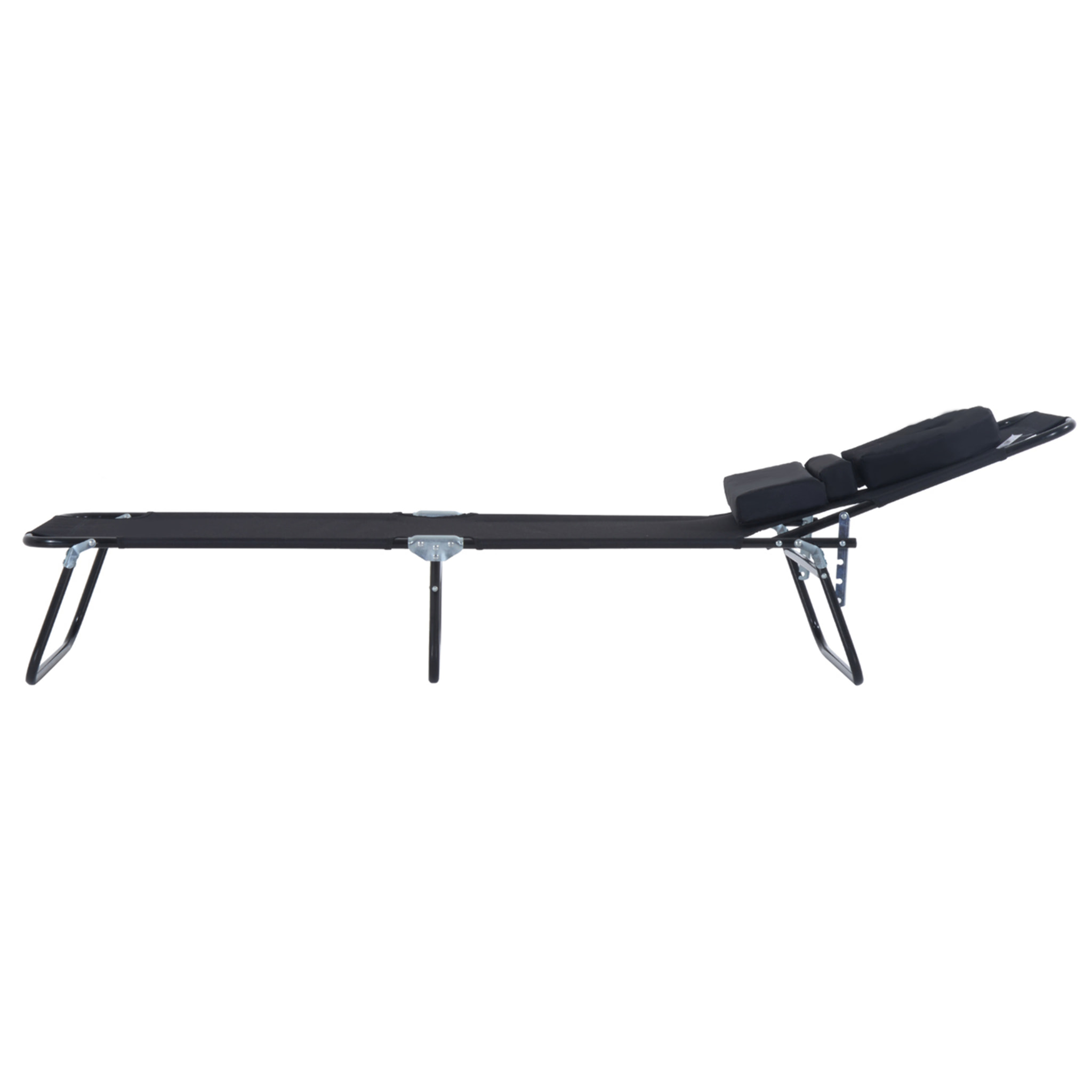 Bain de soleil pliable – Dossier 4 positions – Coussins inclus