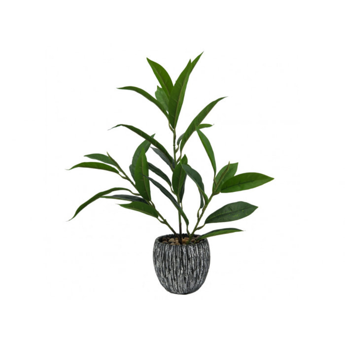 Plante artificielle avec pot et tiges fines H38 cm - EXOTIC