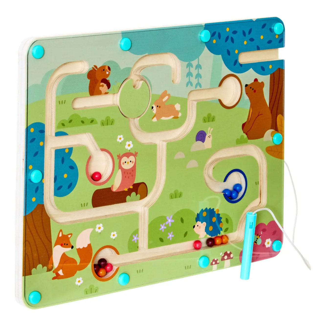 Jeu en bois labyrinthe magnétique Nino 29,5cm