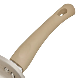 Sauteuse Solstice D24cm aluminium beige