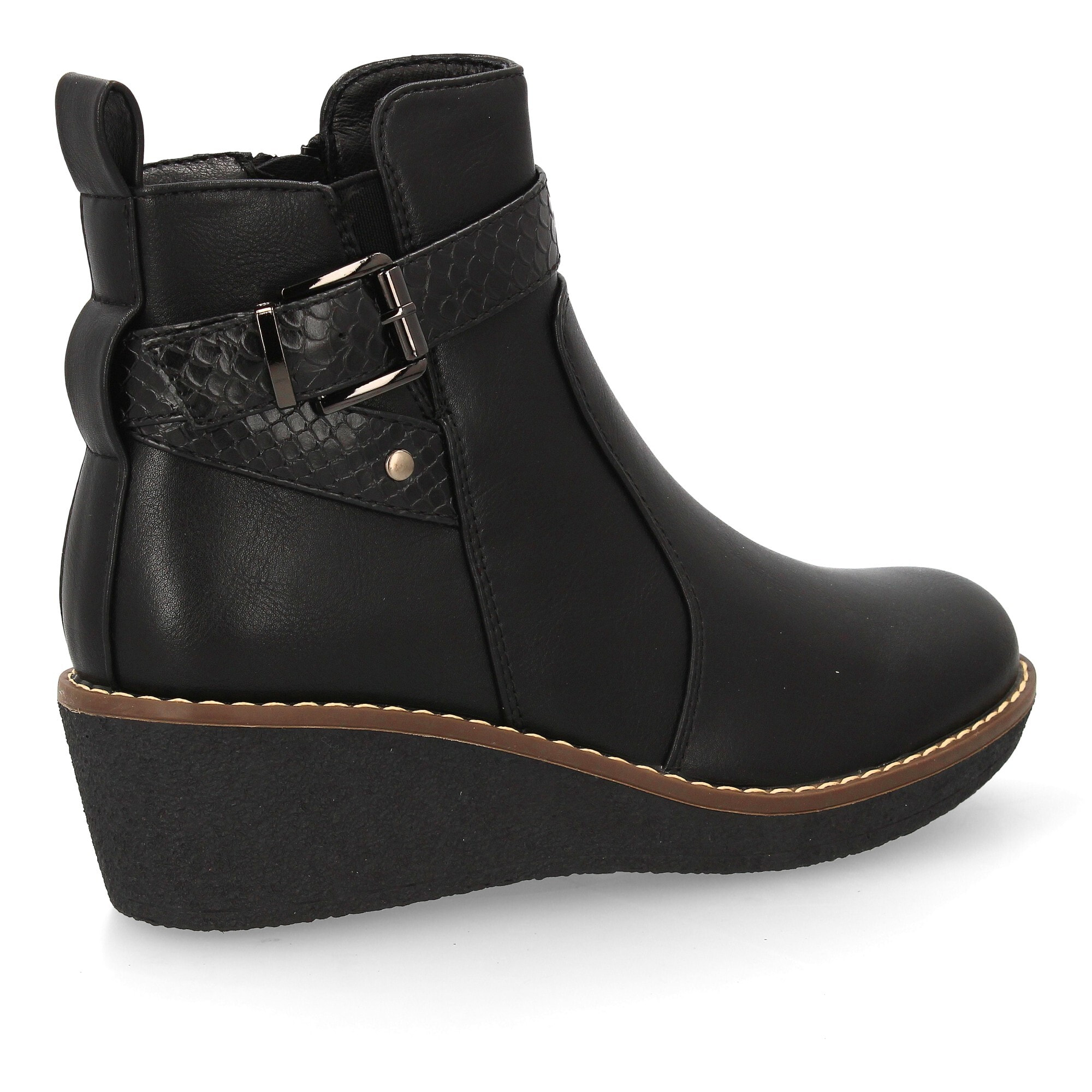 Botín con cuña para mujer para usar a diario