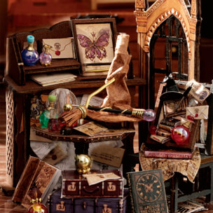 Colección Botellas de Ensueño, Tiempo Mágico. Maqueta 3D realista con gran detalle y luces led.