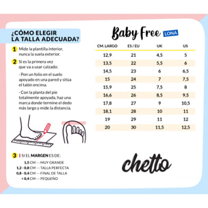 Lona color rosa, fácil de combinar, con dos Velcros, puntera de goma y gran flexibilidad