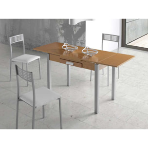 Mesa extensible con cajón