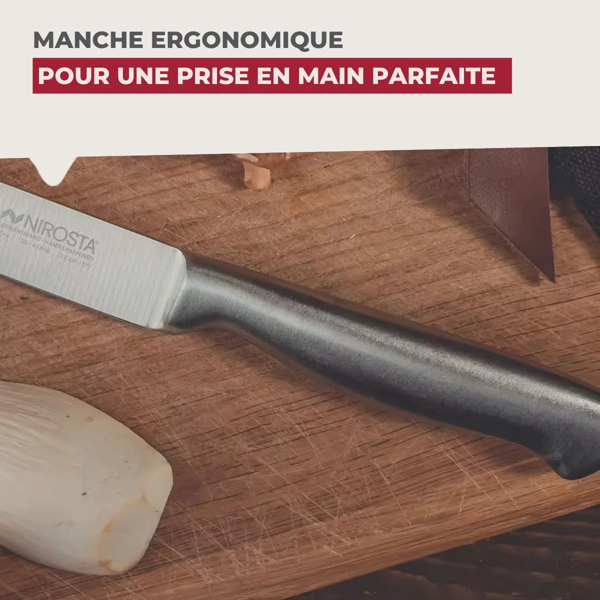 Set de 6 couteaux de cuisine 24 cm en inox Nirosta Star