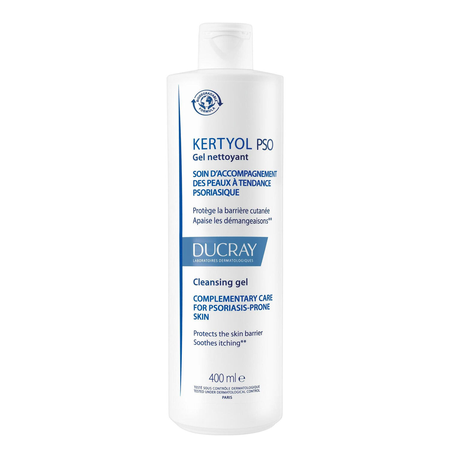 Kertyol Pso - Gel Nettoyant Surgras Peaux Psoriasiques 400 ml
