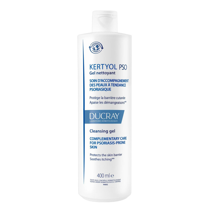 Kertyol Pso - Gel Nettoyant Surgras Peaux Psoriasiques 400 ml