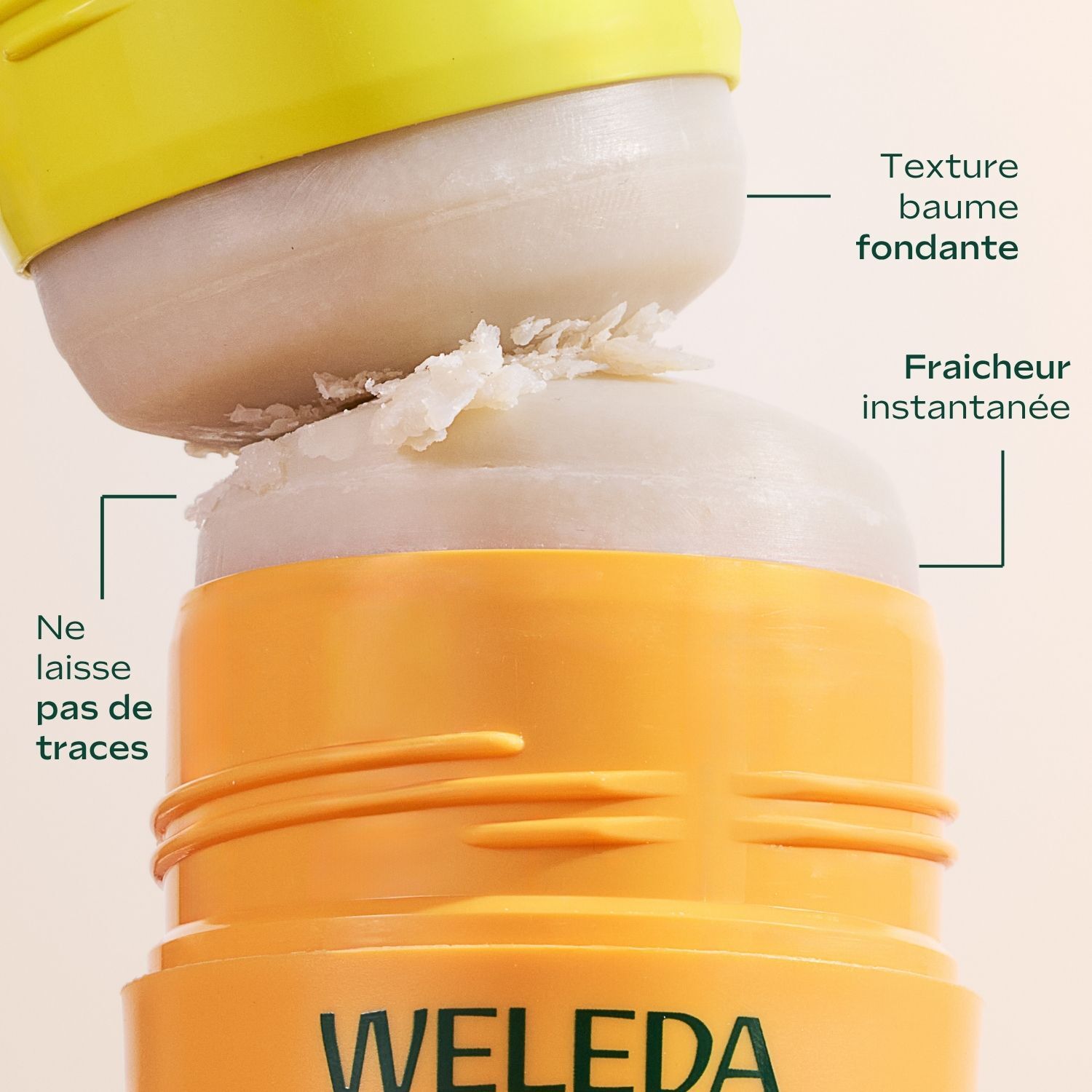WELEDA - Déodorant Stick Rechargeable Fleur d'Oranger 50g - Formule 100% d'origine naturelle et sans alcool - Efficacité prouvée 24H
