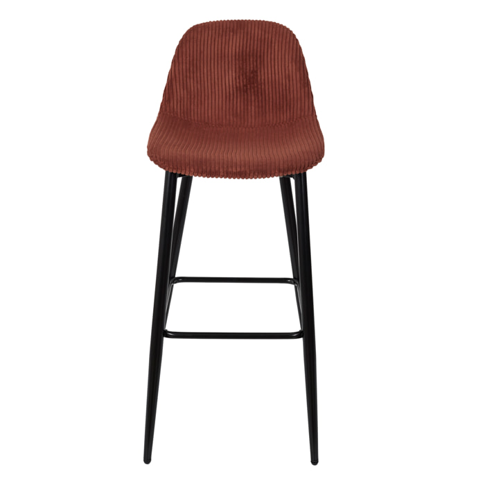 Chaise De Bar Cotele Scott Terra - Lot de 2