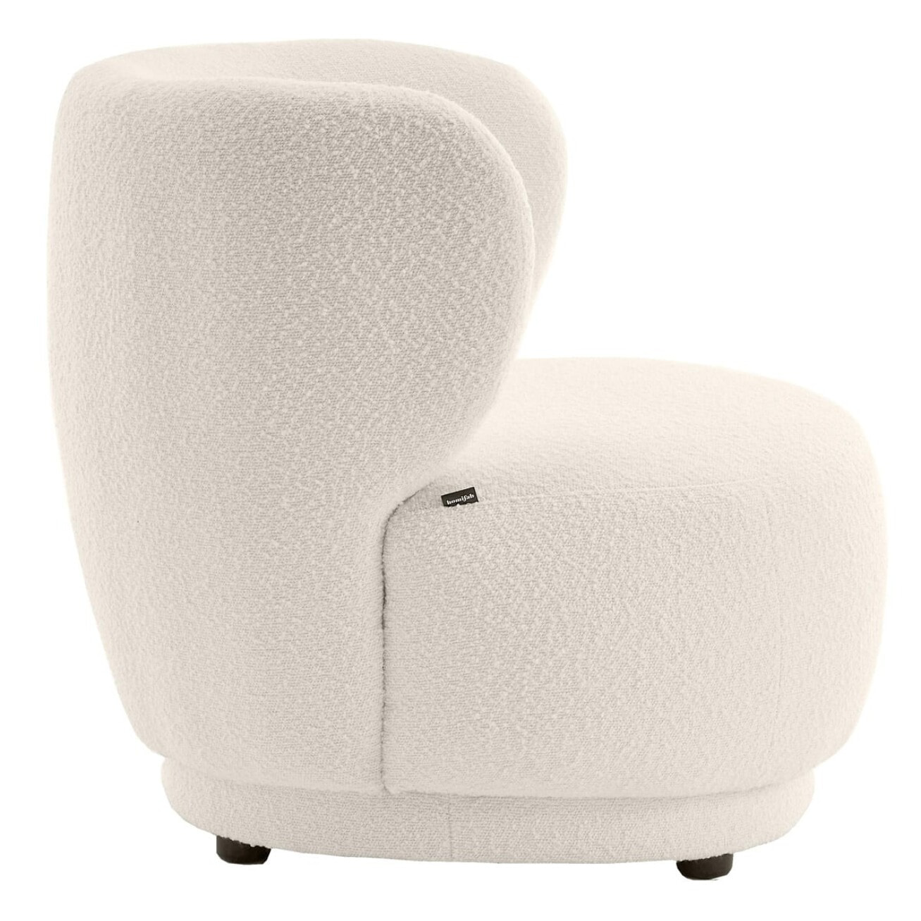 Fauteuil en tissu bouclette - ESTER