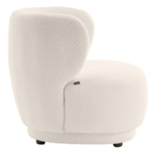 Fauteuil en tissu bouclette - ESTER
