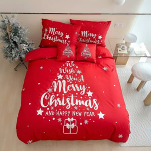 Intrecci – Parure copripiumino natalizia con stampa digitale 3D, Una piazza e mezzo