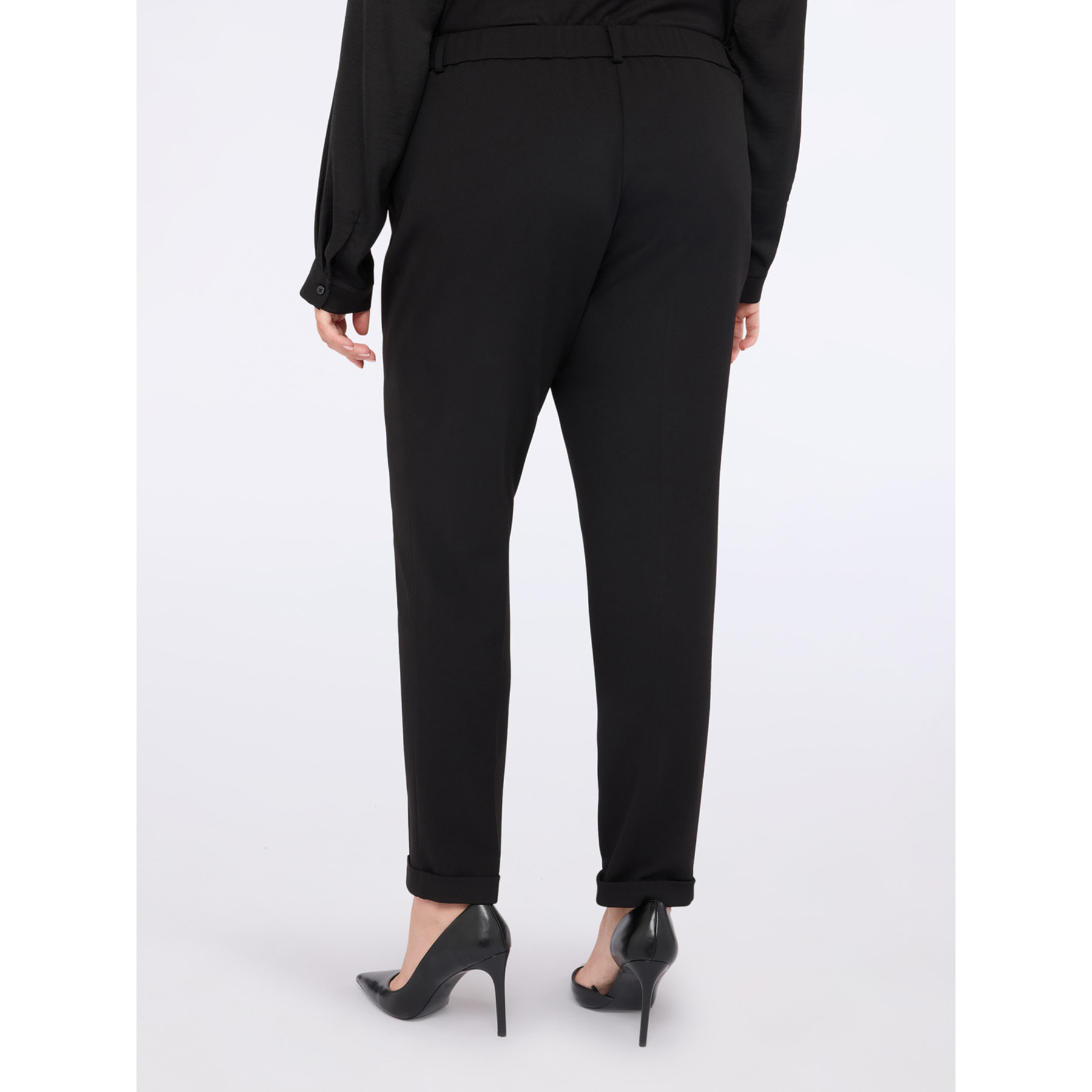 Fiorella Rubino - Pantaloni New York in tessuto stretch - Nero