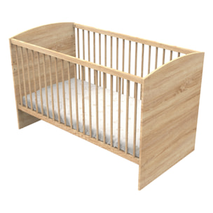 Lit évolutif 140x70 - Little Big Bed en bois décor chêne doré