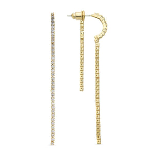 Pendientes Lux by Lux acabados en baño oro amarillo 18K