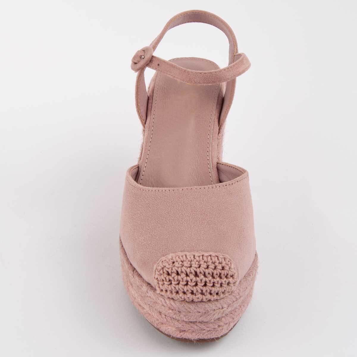 Alpargata De Cuña - Rosa - Altura: 10 Cm