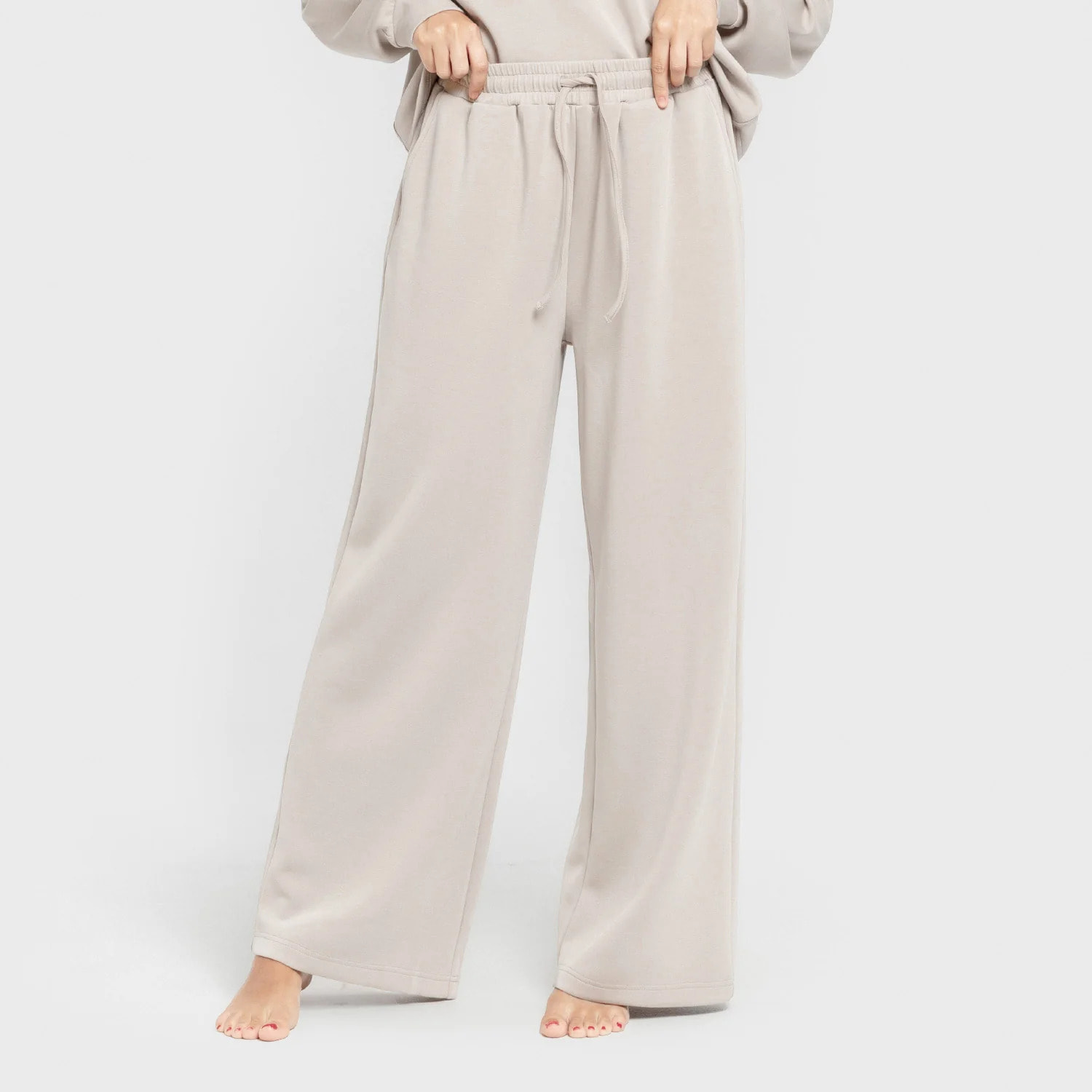 Pantalón largo estilo modal mujer