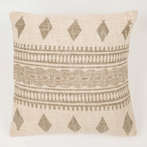 Cojín cuadrante algodón Fauno 45x45 - funda + relleno