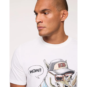 Camiseta Manga Corta Blanco Roto - Rinio