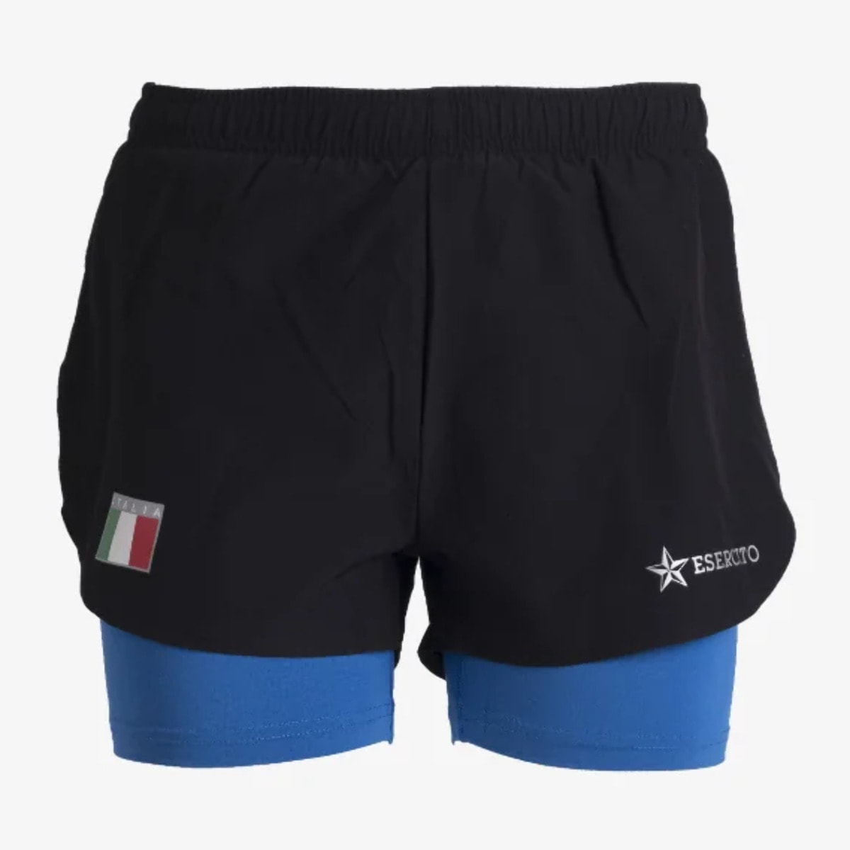 Pantaloncini Esercito running azzurri donna
