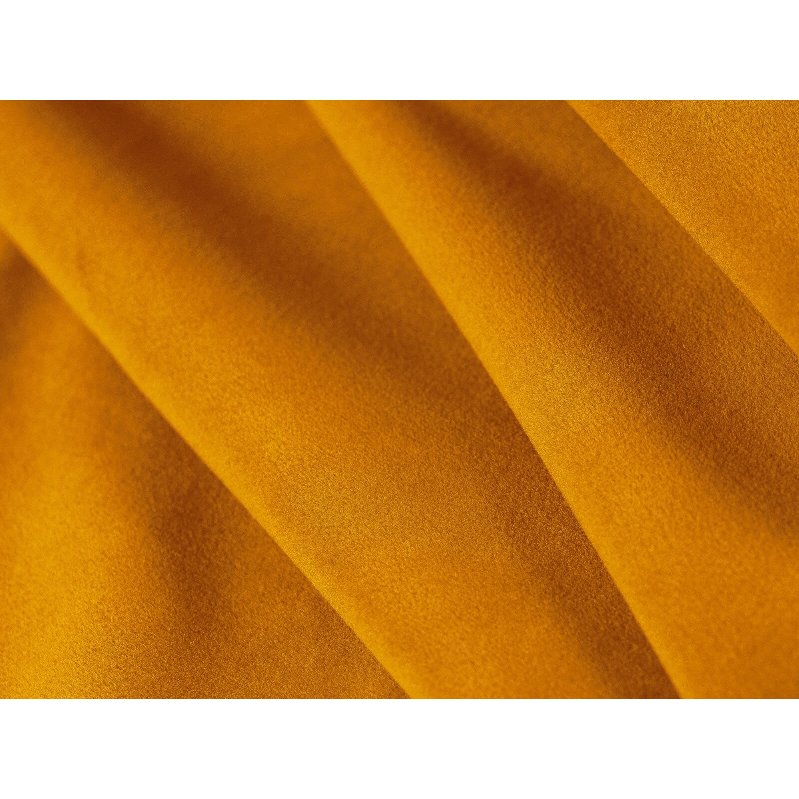 Canapé d'angle droit panoramique modulable "Lionel" 8 places en velours jaune