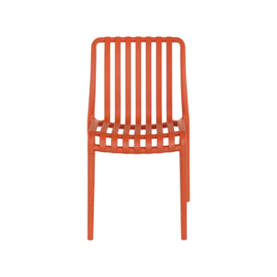 Chaise de jardin empilable plastique (lot de 4) AGATHE CHAISES