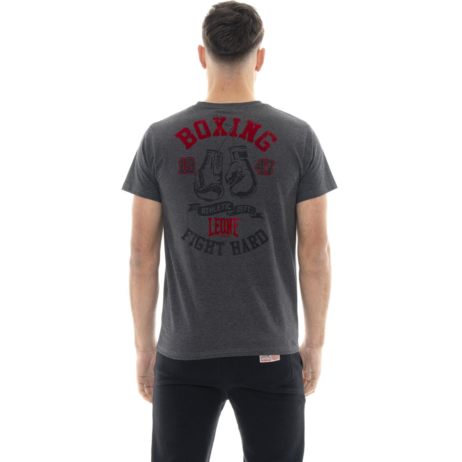 T-shirt uomo a manica corta in cotone, stampa Leone 1947 Graphics