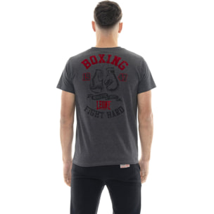 T-shirt uomo a manica corta in cotone, stampa Leone 1947 Graphics