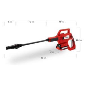 Hidrolimpiadora de batería GREENCUT JET200L 20V Presión de 25bars