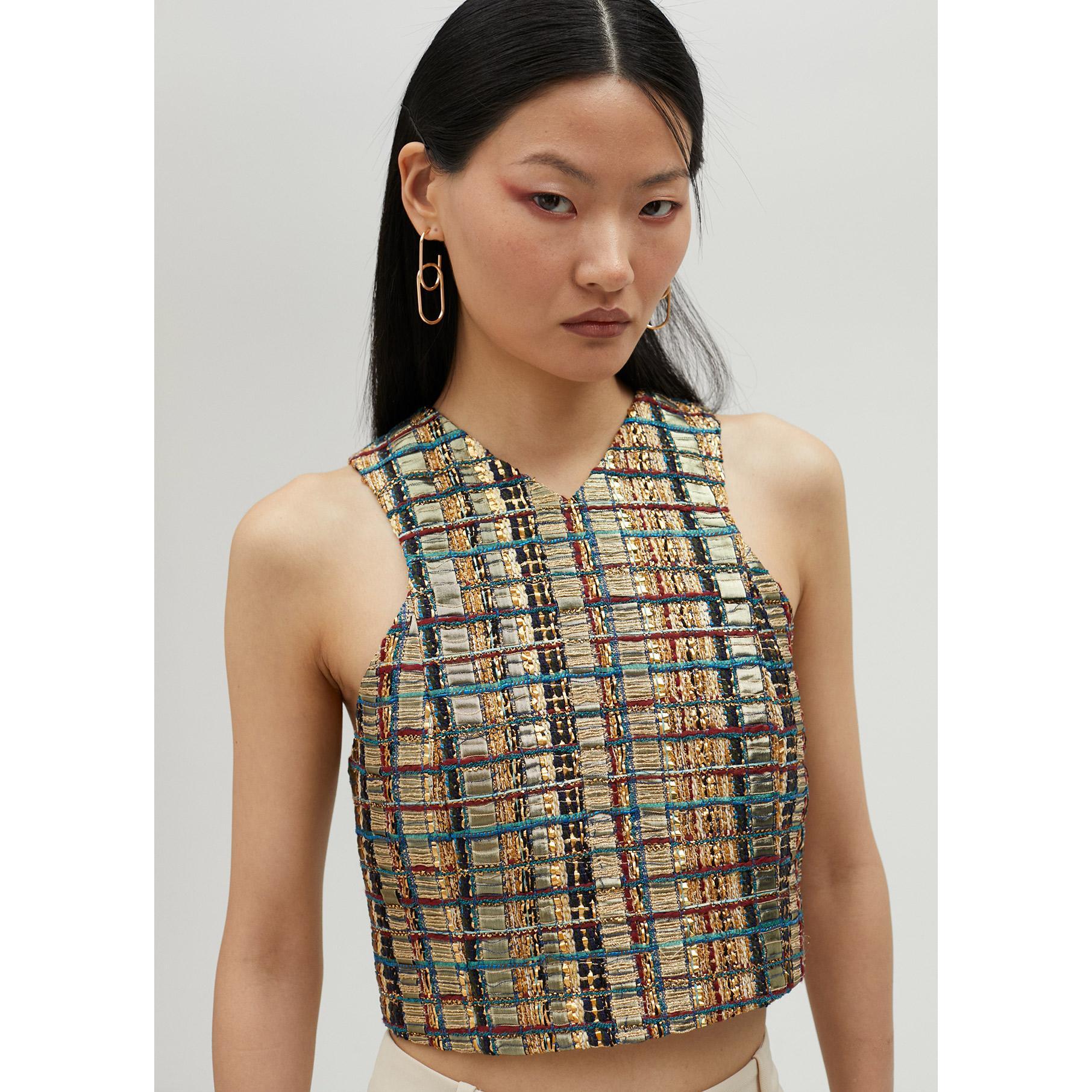 Top scollo all'americana