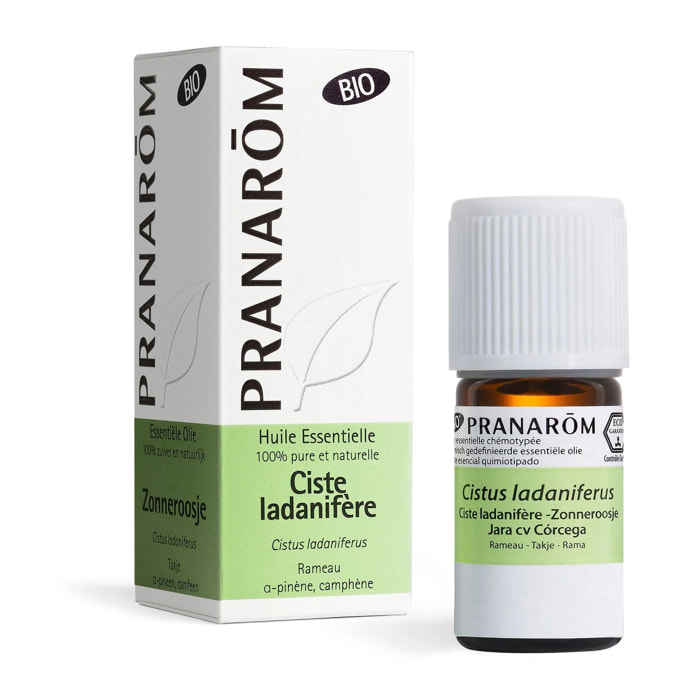 Pranarom - Huile Essentielle de Ciste ladanifère - Bio - 5 ml