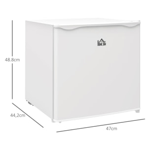 Congelador Vertical 35 L Congelador Pequeño Silencioso con Puerta Reversible Temperatura Ajustable y Estante Extraíble para Casa Oficina Blanco